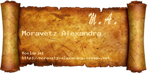 Moravetz Alexandra névjegykártya